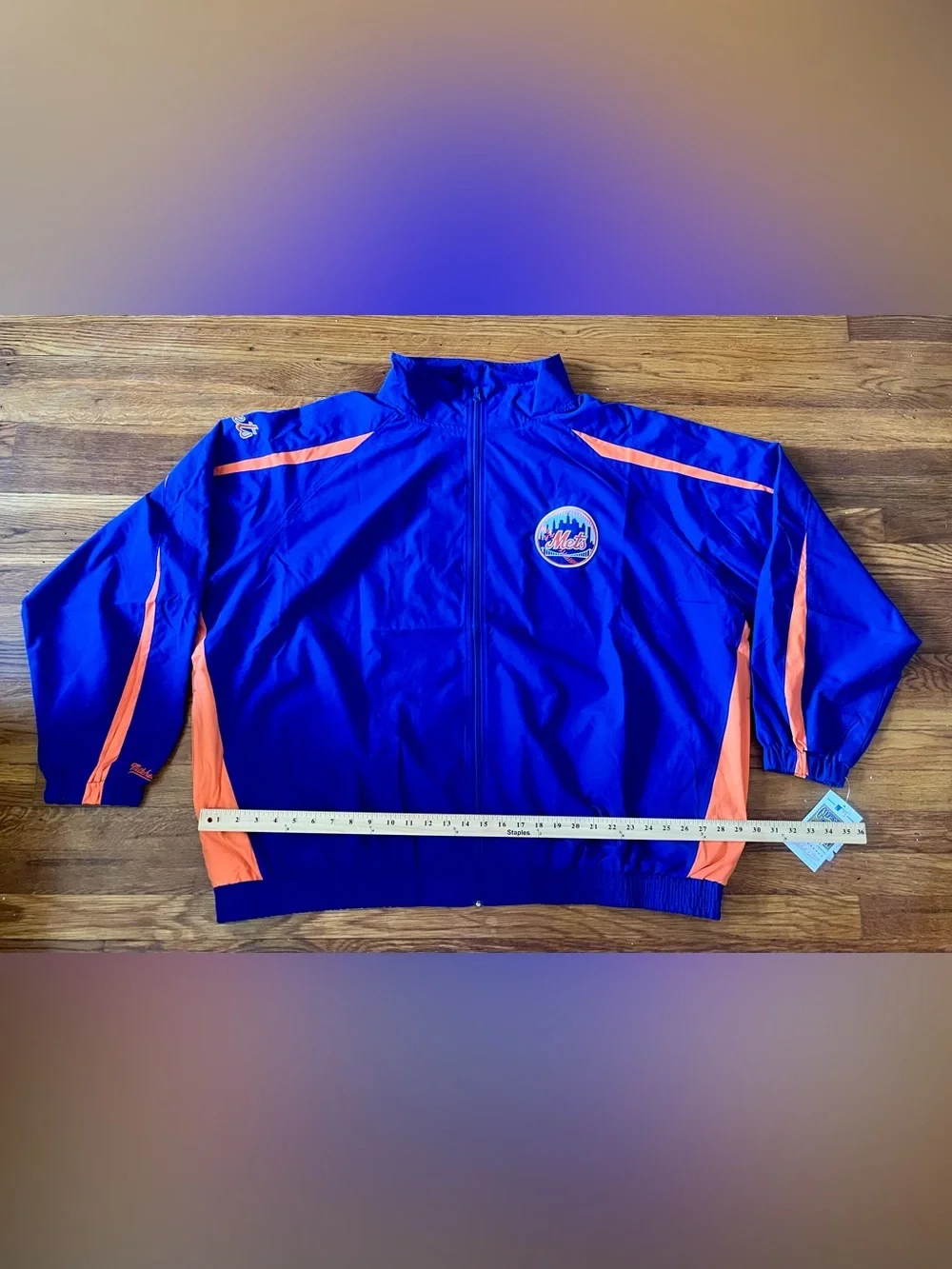 Mitchell And Ness New York Mets Jacket Blue BLM Men’s Size 4XL